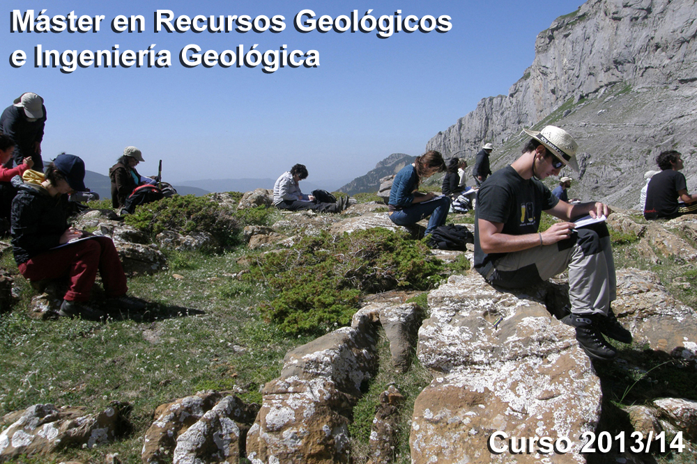 Record de matrícula en el Máster en Recursos Geológicos e Ingeniería Geológica para el curso 2013/14