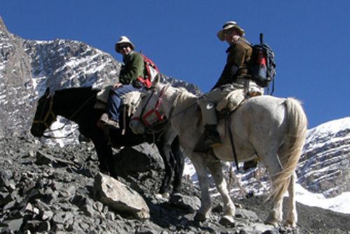 Investigadores del Dpto. de Geología en Los Andes Investigadores del Dpto. de Geología en Los Andes