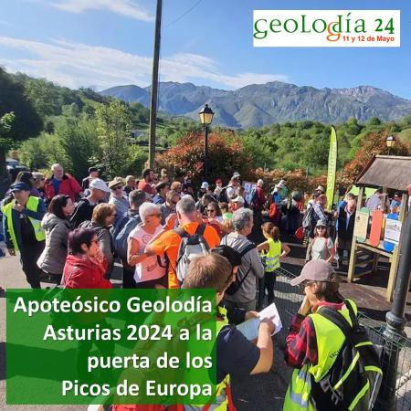 Imagen Apoteósico Geolodía Asturias 2024 a la puerta de los Picos de Europa