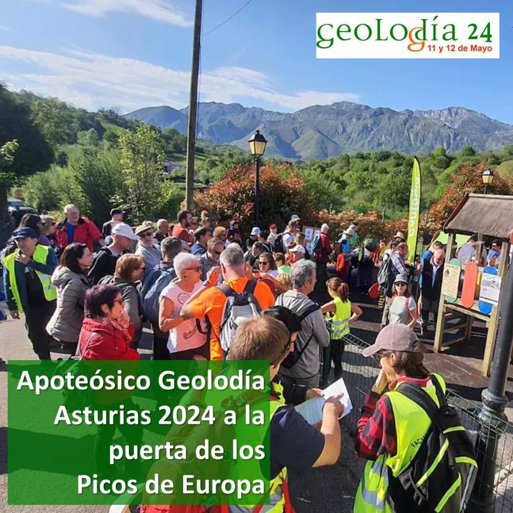 Imagen Apoteósico Geolodía Asturias 2024 a la puerta de los Picos de Europa